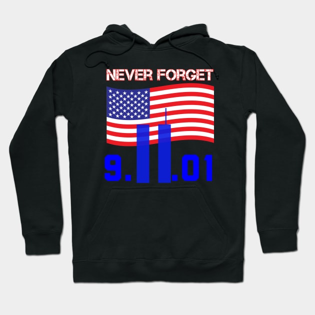 Never forget 9/11 Hoodie by Kishu